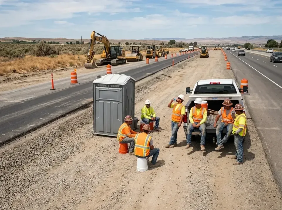 highway-road-construction-crew-007 — frequently asked questions, Porta Potty and Restroom Rentals in Caldwell, ID
